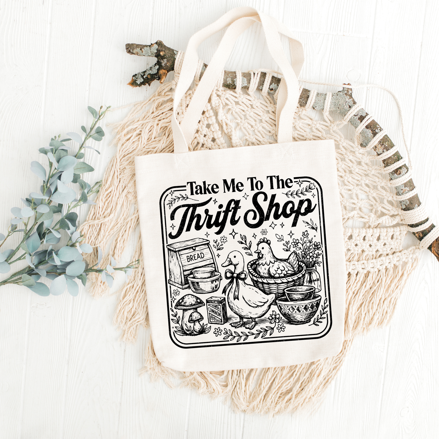 Take me to the Thrift Shop Tote Bag